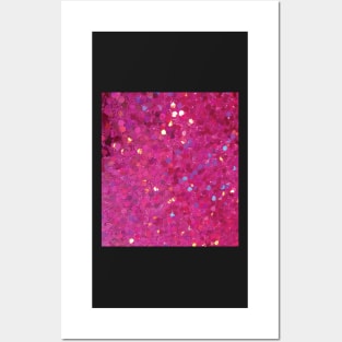 Photographic Image of Pink Glitter Posters and Art